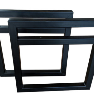 Pieds Cube Noir – Paquet de 2