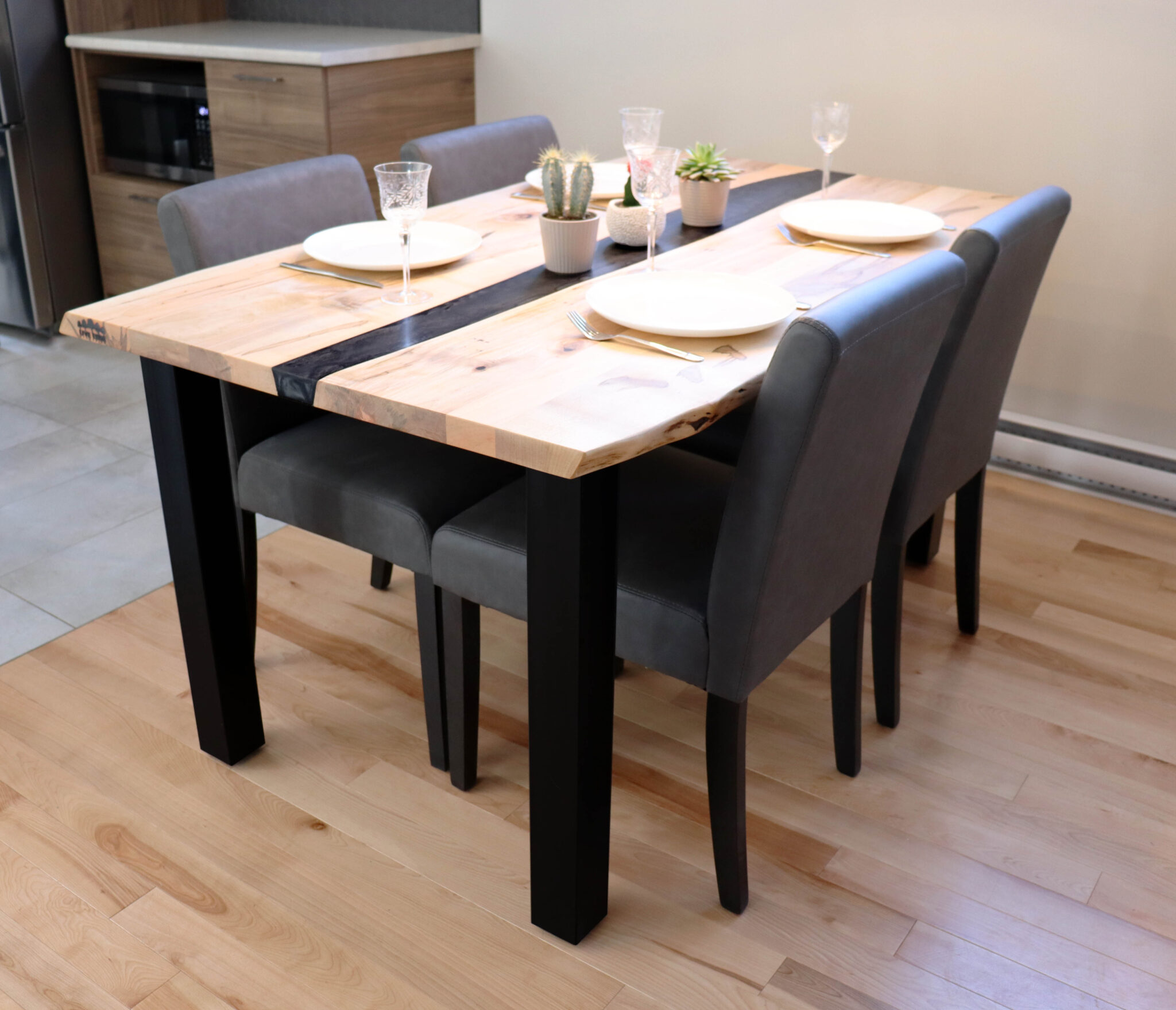 Pieds de piédestal noirs (ensemble de 4) – Image 3