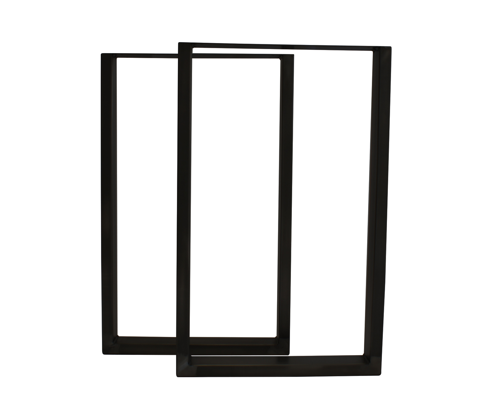 Pieds en acier U-Style – Noir – Paquet de 2