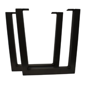 Pieds en acier V-Style – Noir – Paquet de 2